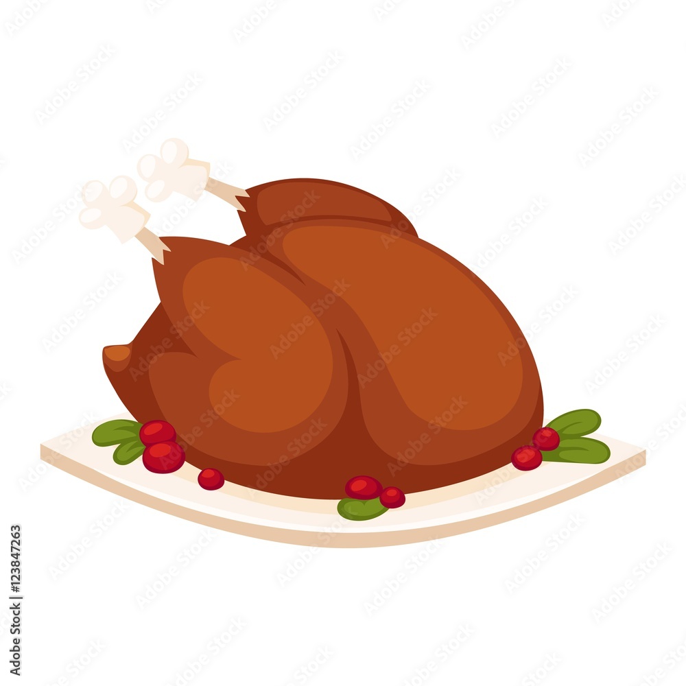 Fried chicken vector illustration. Fried chicken vector illustration.