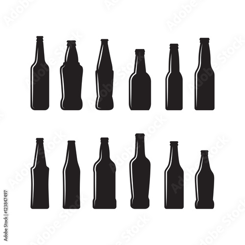 beer bottles icons