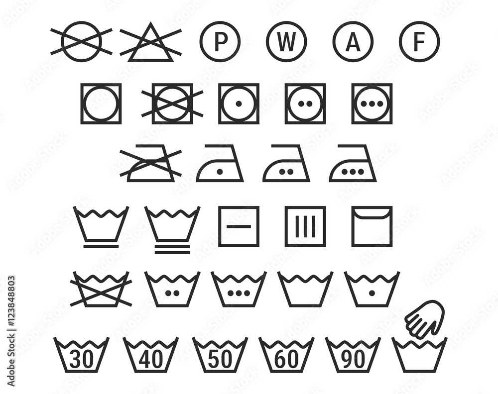 washing symbols washing symbols