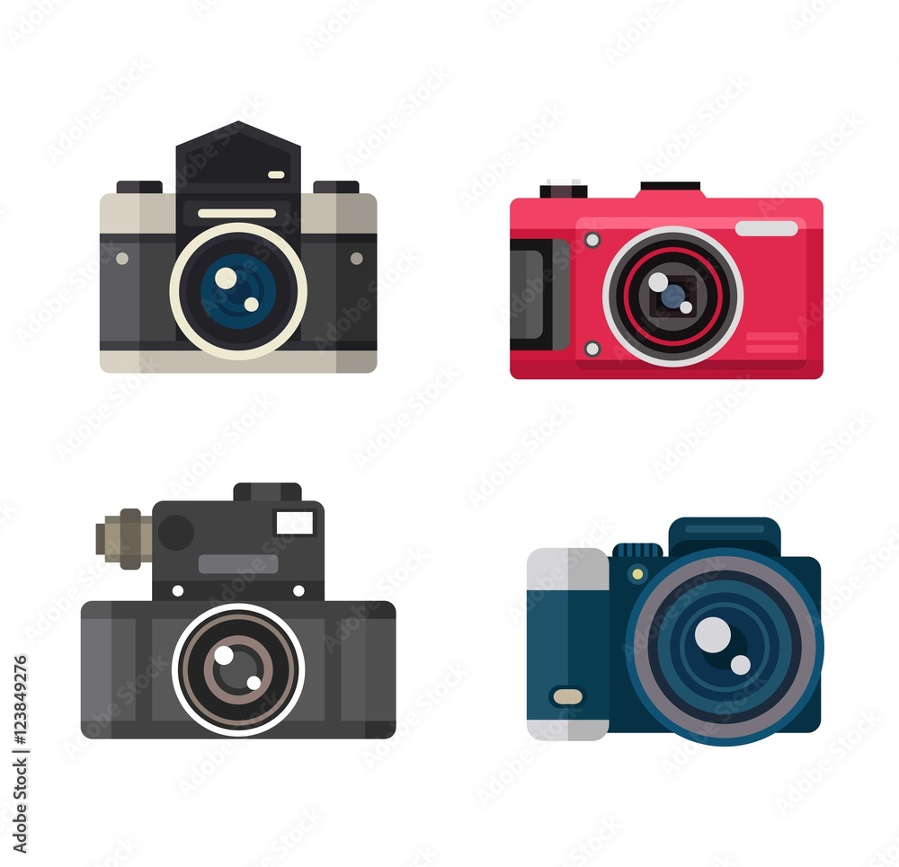 Camera vector illustration Camera vector illustration