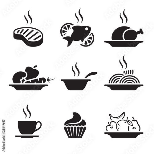 Food and Drink icons set