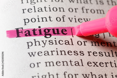 Dictionary definition of fatigue