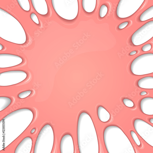 Pink vector background with bubblegum.