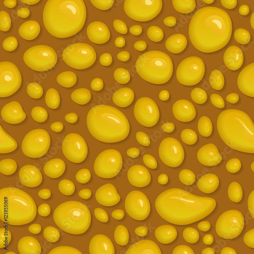Honey shiny drops vector illustration.