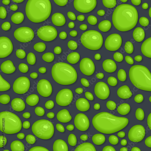 Seamless pattern of slime drops.