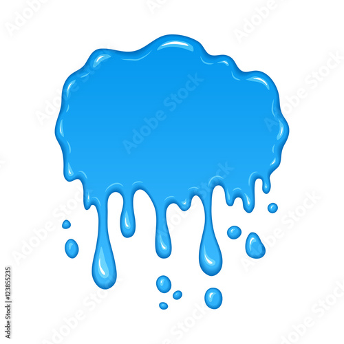 Vector water drips and flowing.