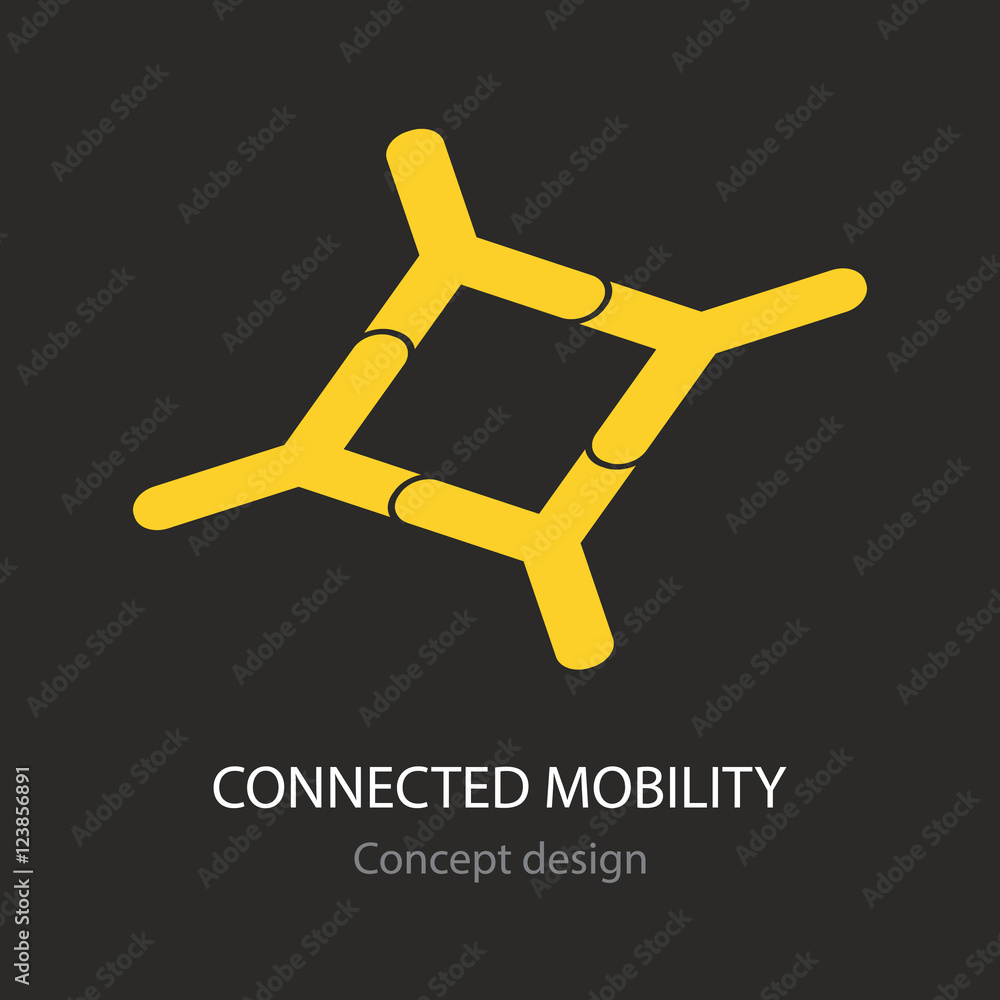 Connected mobility busines icon Connected mobility busines icon