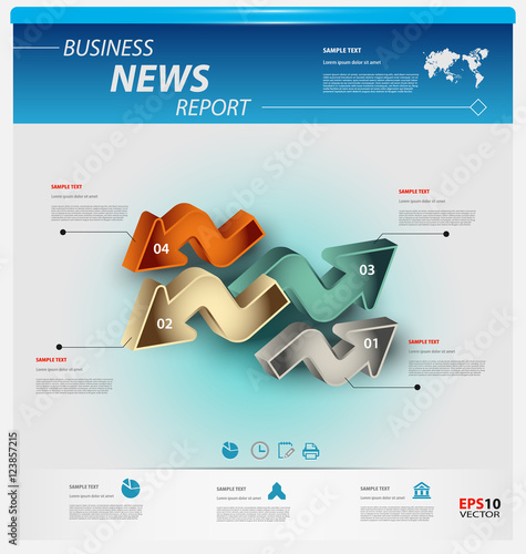 Business infographic template