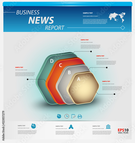 Business infographic template
