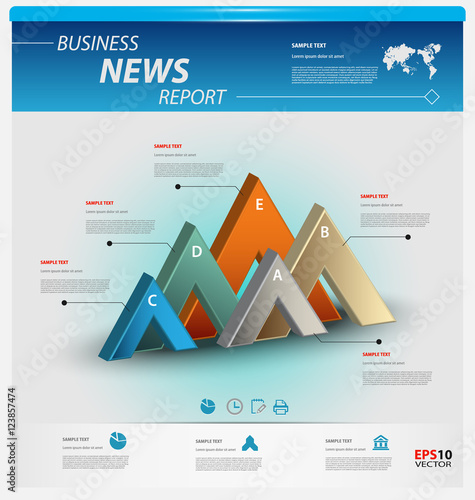 Business infographic template