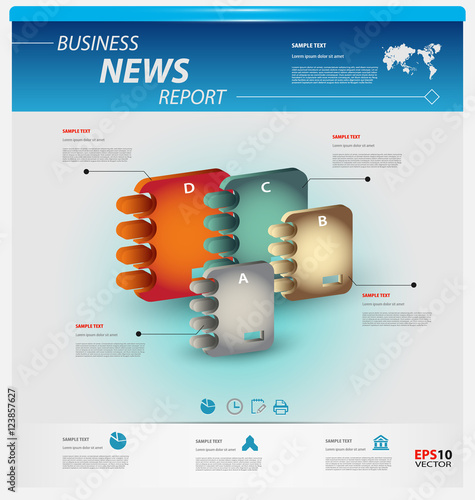 Business infographic template