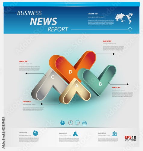 Business infographic template