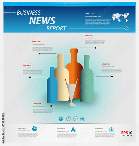 Business infographic template