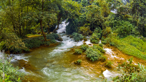 Bangioc waterfall in Caobang, Vietnam photo