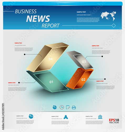 Business infographic template