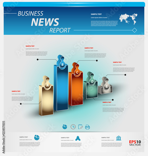 Business infographic template