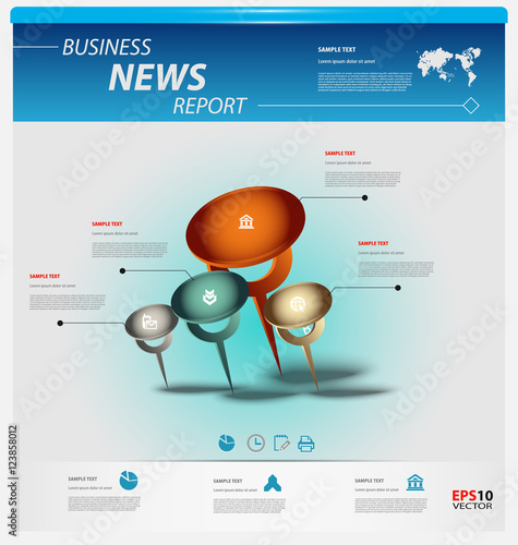 Business infographic template