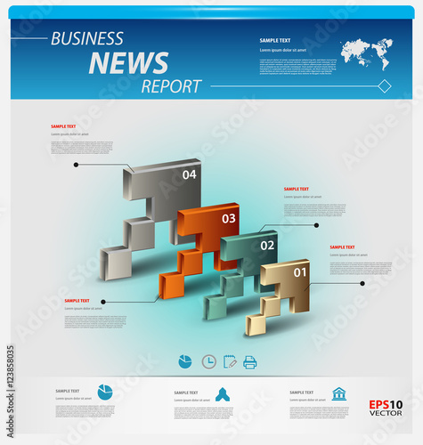 Business infographic template