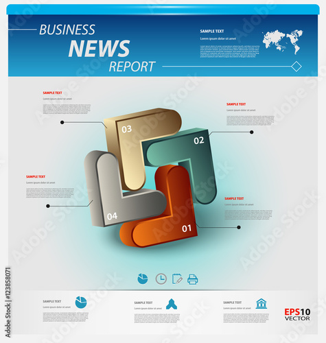 Business infographic template