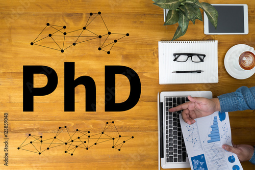 Bild auf Leinwand PhD Doctor of Philosophy Degree Education Graduation