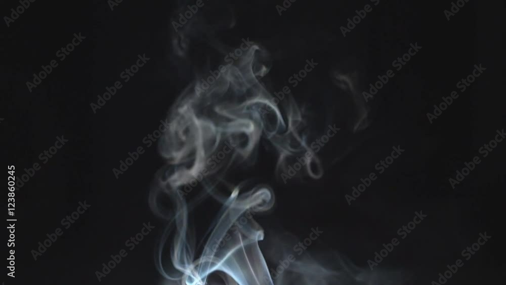 Slow motion. Smoke on black background. Slow motion. Smoke on black background.