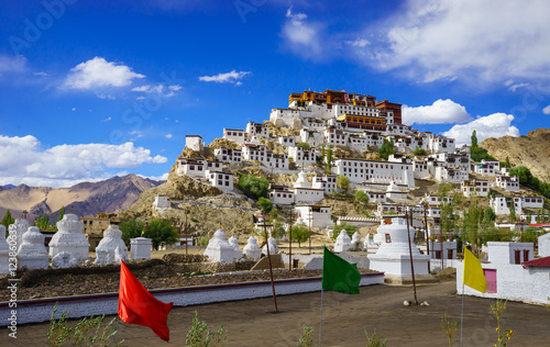 Thiksey Monastery or Thiksey Gompa, Leh Ladakh, Jammu and Kashmi photo