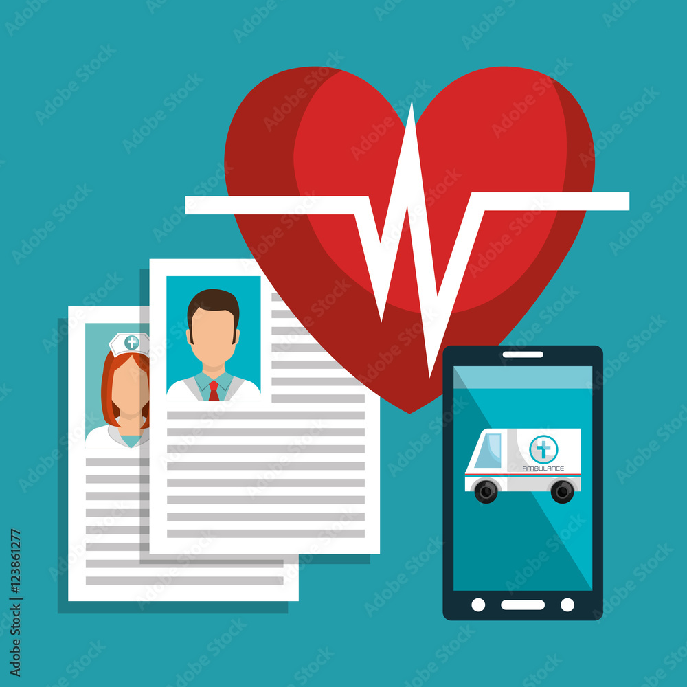 smartphone device and medical icon set. medicine online theme. colorful design. vector illustration smartphone device and medical icon set. medicine online theme. colorful design. vector illustration