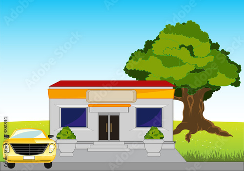 Small shop on road