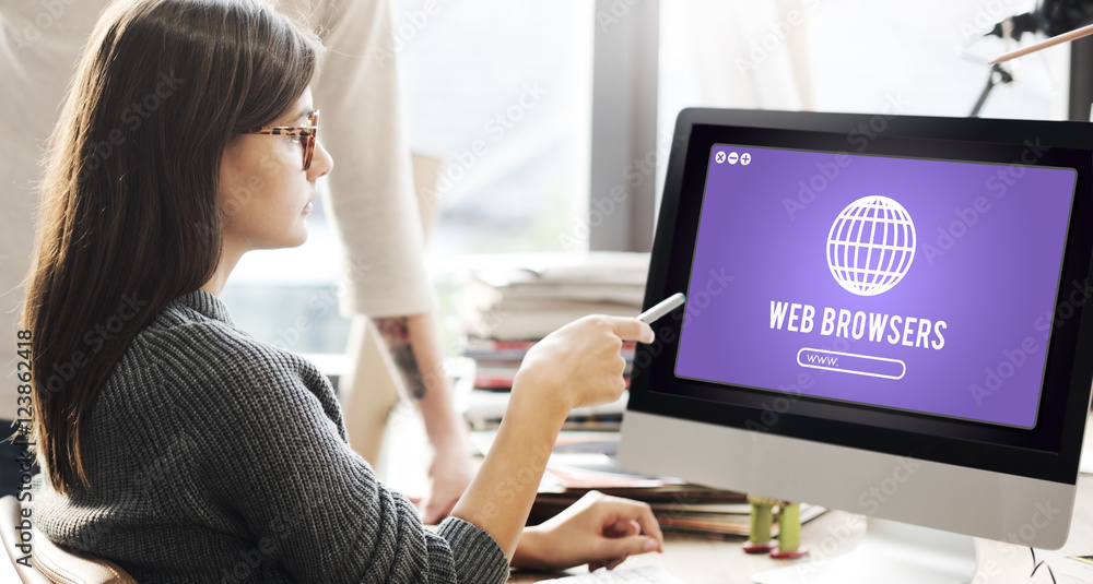 Web Browser Internet Net Technology Concept Web Browser Internet Net Technology Concept