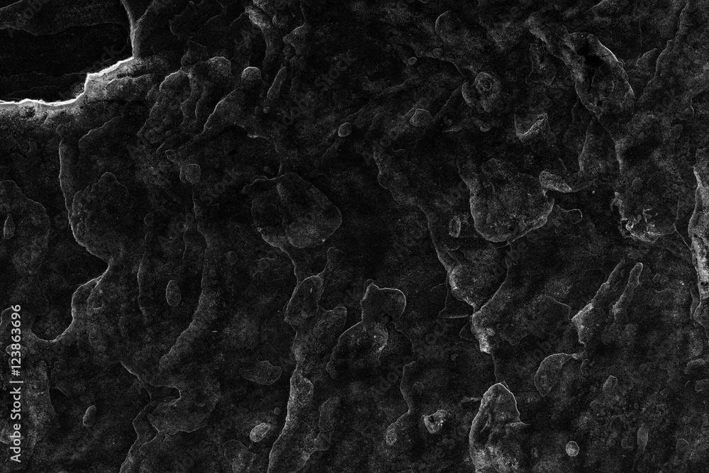 Fototapeta premium Black and white stone wall background.