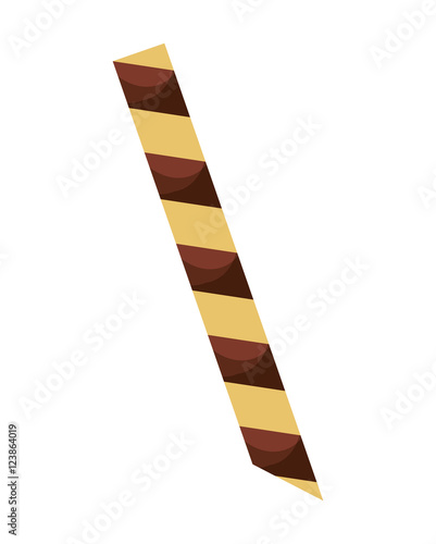 sweet wafers straws icon vector illustration design
