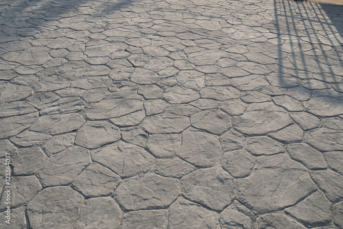 Stamp concrete texture pattern and background.