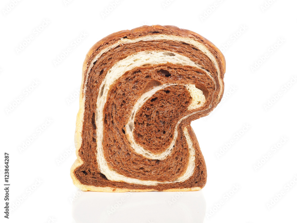 Close up sliced of white bread and chocolate. Close up sliced of white bread and chocolate.