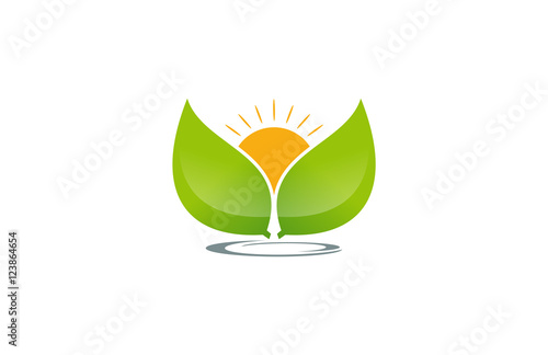 sun leaf logo