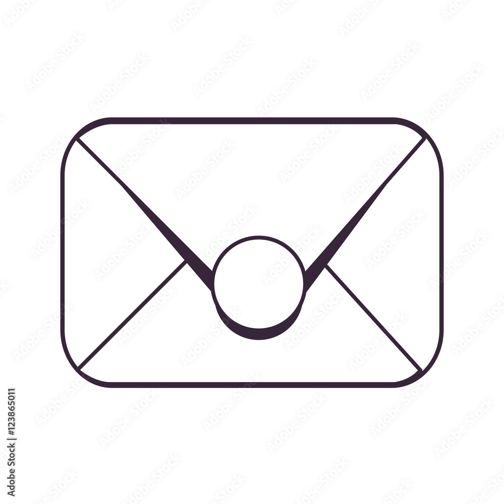 envelope mail icon over white background. vector illustration envelope mail icon over white background. vector illustration