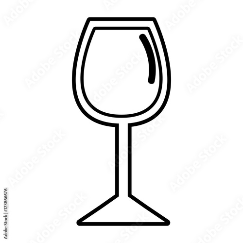 cocktail cup liquor drink over white background. vector illustration