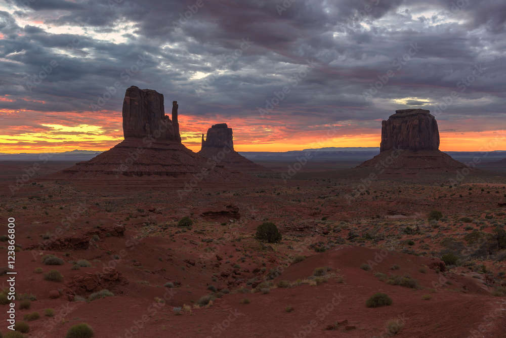 Sunrise at Monument Valley, USA