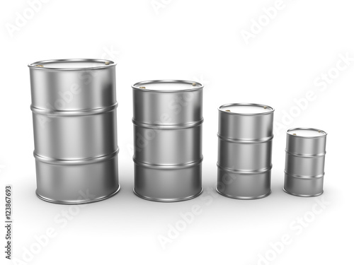 3D rendering aluminum barrel