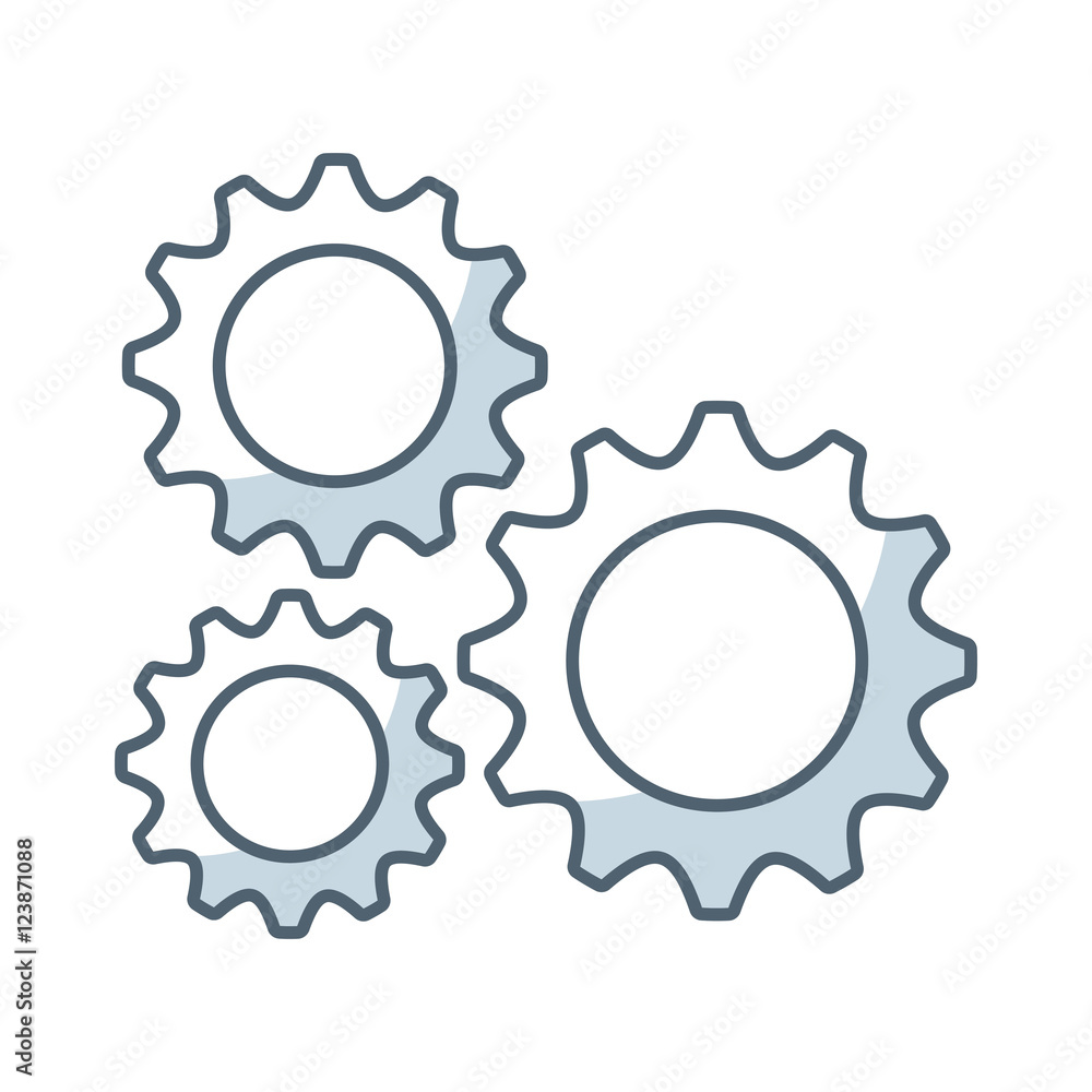 gears settings flat icon vector illustration design gears settings flat icon vector illustration design