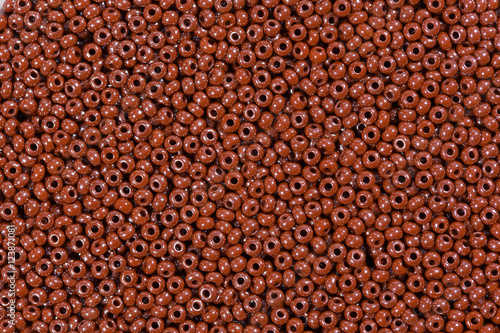 Brown beads texture.