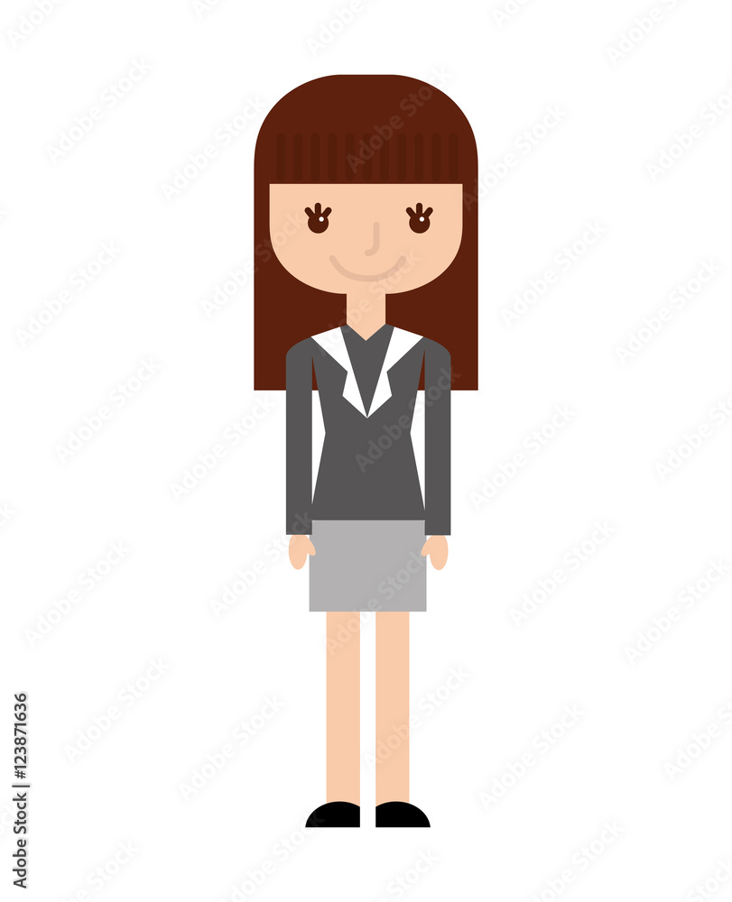businesswoman avatar line icon vector illustration design businesswoman avatar line icon vector illustration design