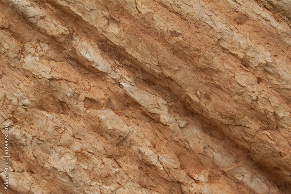 Naklejka premium roccia rossa mura di pietra