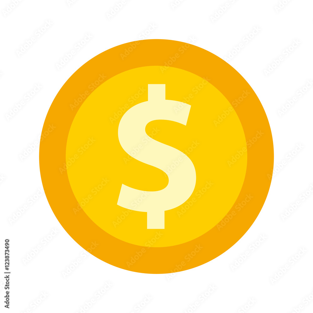 coin money flat line icon vector illustration design coin money flat line icon vector illustration design