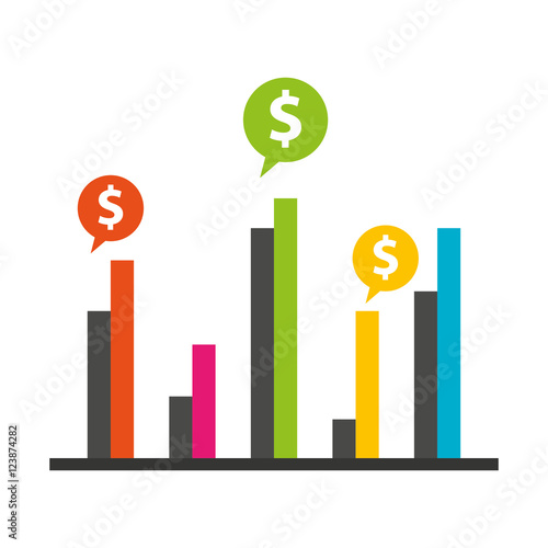 bars statistics economy infographics vector illustration design