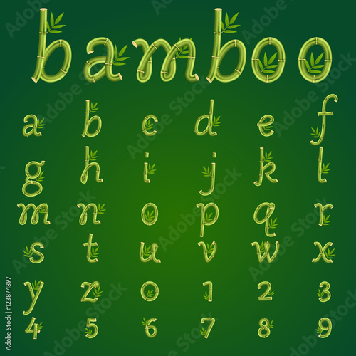 Bamboo alphabet