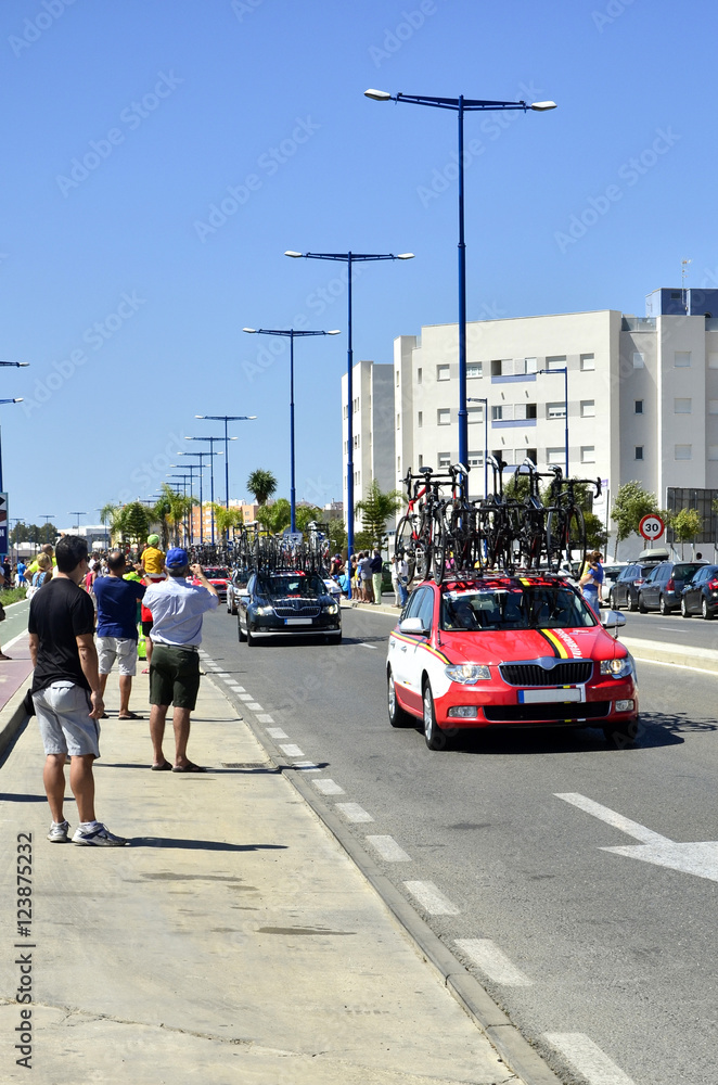 Naklejka premium Carrera ciclista.
