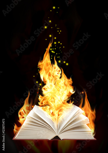 Book of magic fire