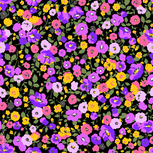 抽象的な花柄