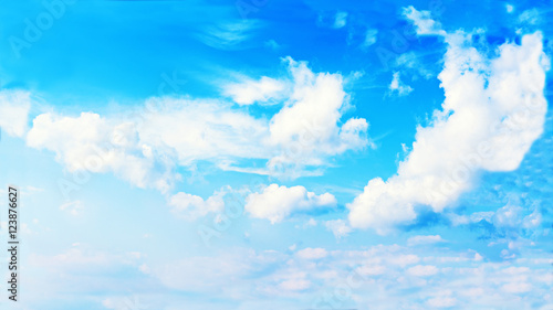 Beautiful view of blue sky and white clouds.