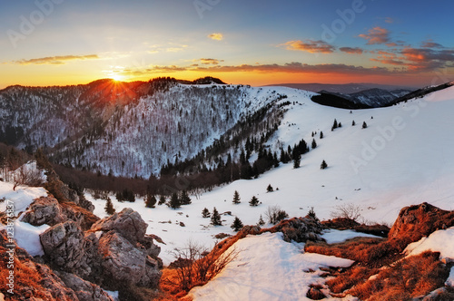 Panorama winter mountain landscape - Slovakia © TTstudio